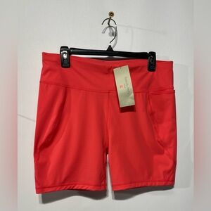 Sweaty Betty Power 6” Bike Short Coral‎ Pink Size 14 New with tags